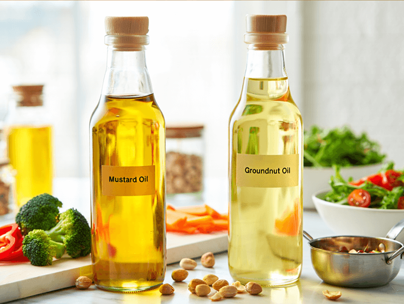 Healthy Cooking Hacks Using Mustard and Groundnut Oils